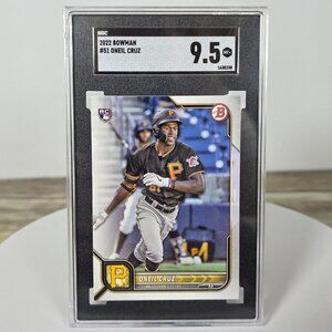 2022 Bowman #51 Oneil Cruz RC Rookie Pittsburgh Pirates Graded SGC 9.5 Mint+